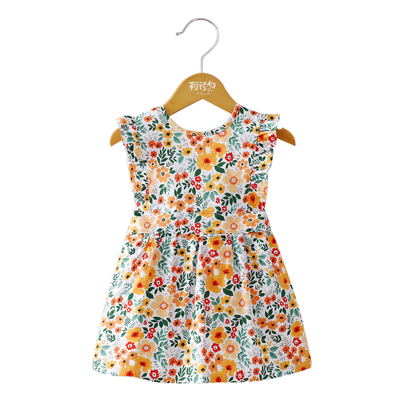 Summer pure cotton outer wear baby girl cover-up