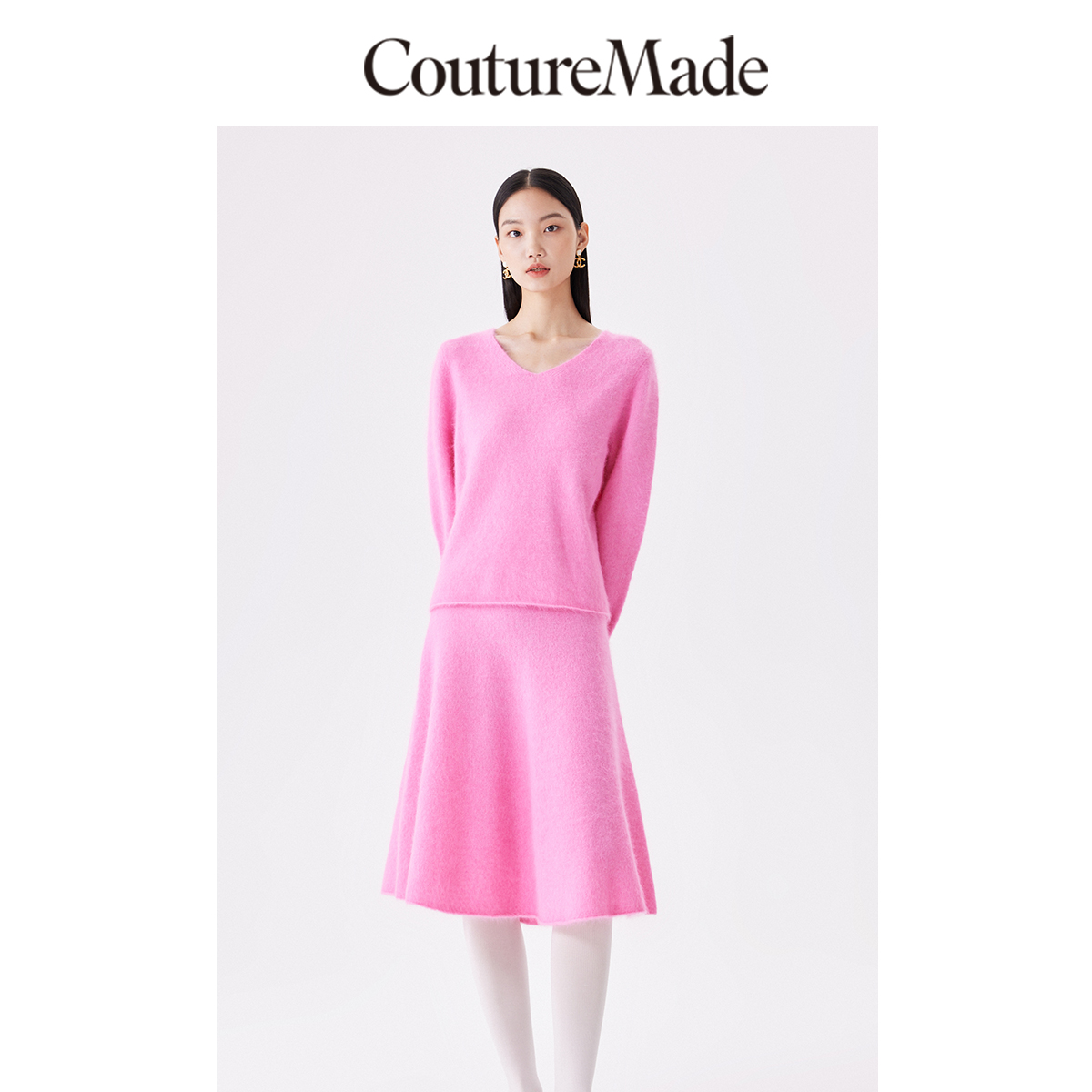 CoutureMade奥莱针织衫女早春新款羊毛兔毛毛衣上衣for veromoda - 图0