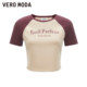 VeroModa casual cotton printed T-shirt