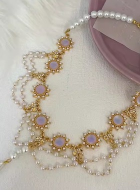 珍珠不规则仿复古多层链宫廷风