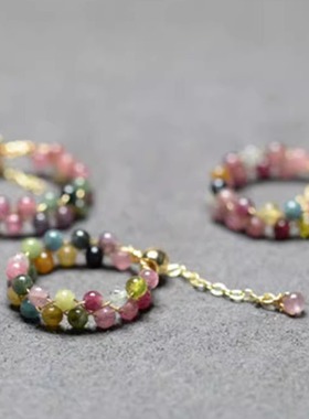 编织手工戒指水晶小珠简约女款