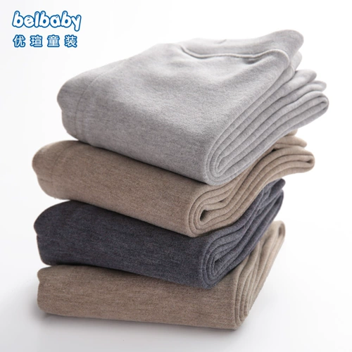 Детские базовые удерживающие тепло штаны, бархатное термобелье для мальчиков, подходит для подростков, большой размер