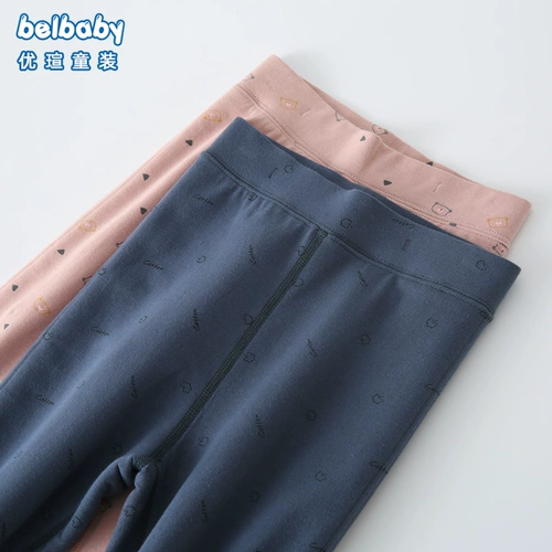 Детские демисезонные удерживающие тепло утепленные штаны, леггинсы для мальчиков, высокая талия