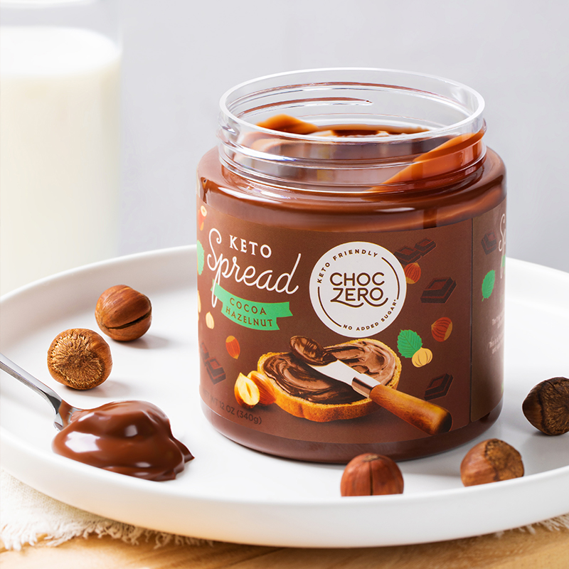 ChocZero榛子酱无糖醇无蔗糖进口生酮