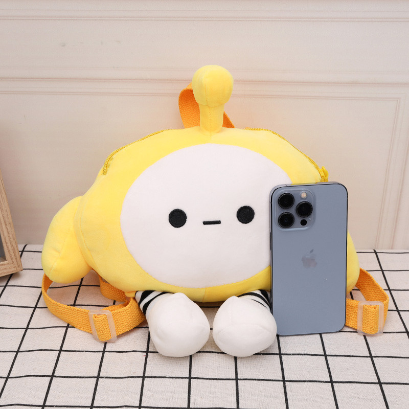 蛋仔派对书包女可爱丑萌搞怪学生单肩包ins小红书同款毛毛斜挎包