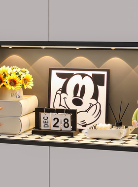 入户玄关装饰品摆件轻奢高档客厅鞋柜桌面收纳盒电视柜软装高级感