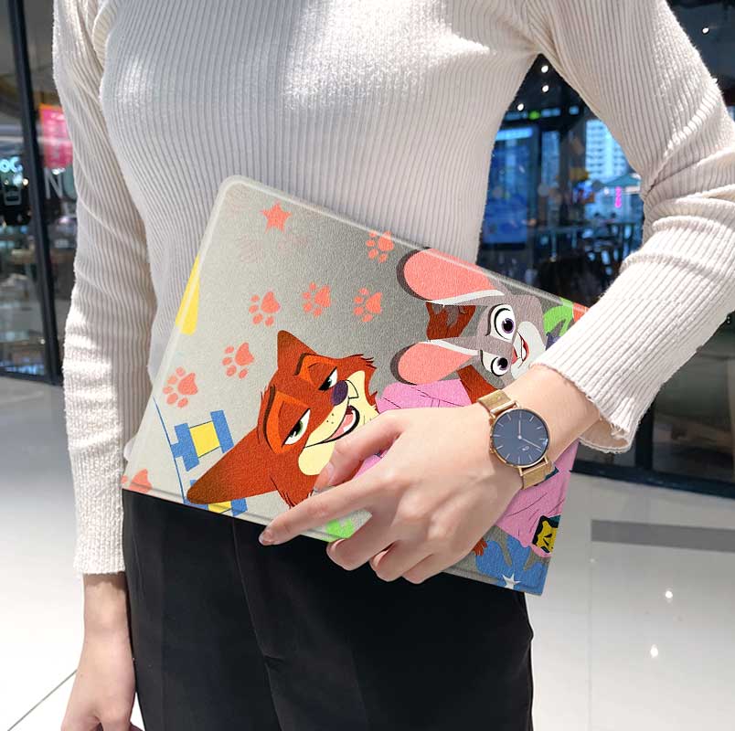 疯狂动物城ipad10保护套pro2024款11寸5苹果air7平板mini6壳4迷你3适用2三折2020带笔槽8第9代2021男女生2018 - 图1