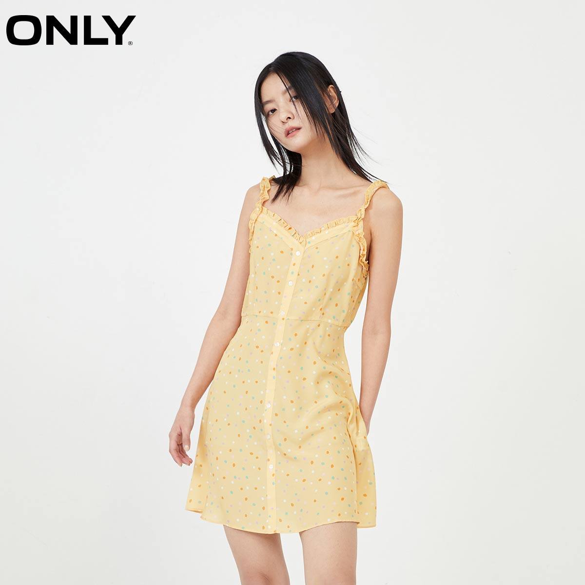 only奥莱春季修身显瘦甜美约连衣裙 ONLYoutlets店连衣裙