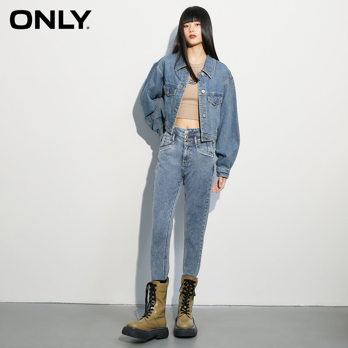 only奥莱秋冬新款设计感长袖短款 ONLYoutlets店短外套