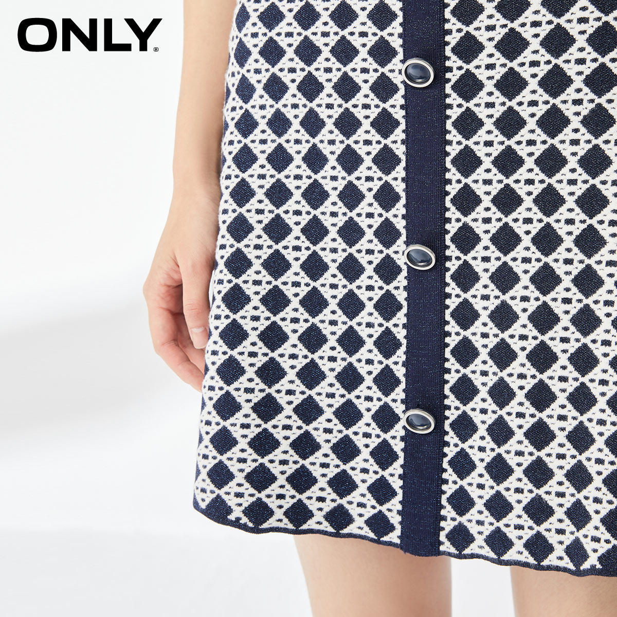 only奥莱春季复古针织短款半身裙 ONLYoutlets店半身裙