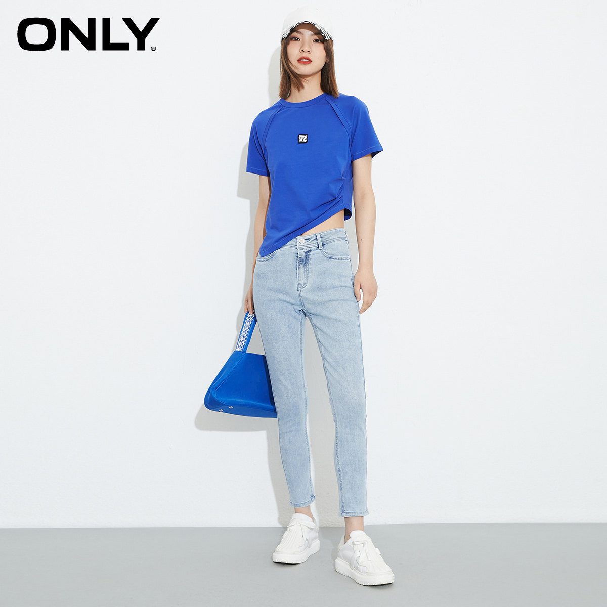 only奥莱春季新款高腰显瘦小脚裤 ONLYoutlets店牛仔裤