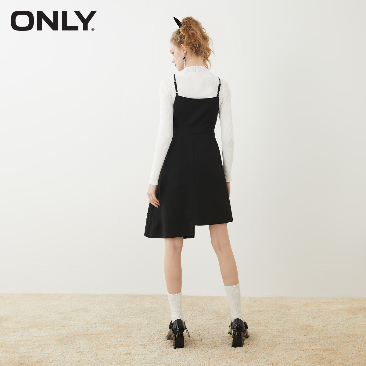 only春季新款蝴蝶结针织打底腰带 ONLYoutlets店连衣裙