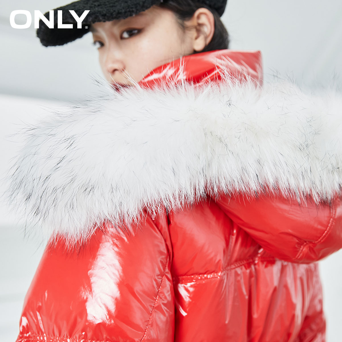 only冬季新款时尚潮流收腰大羽绒服 ONLYoutlets店羽绒服