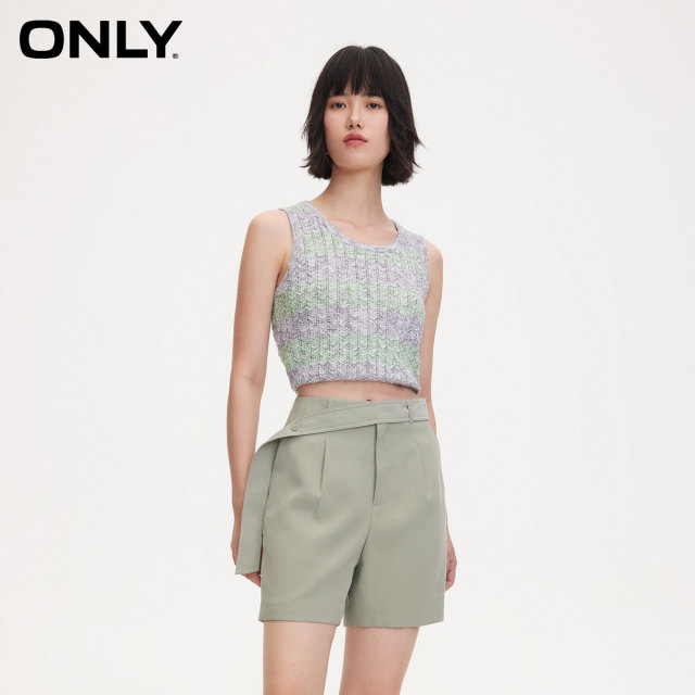 ONLY ribbon-embellished A-line shorts and casual pants