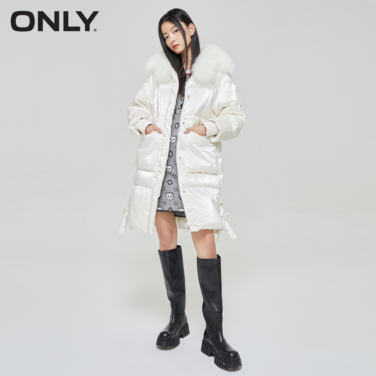 only奥莱秋季时尚宽松显瘦90羽绒服 ONLYoutlets店羽绒服