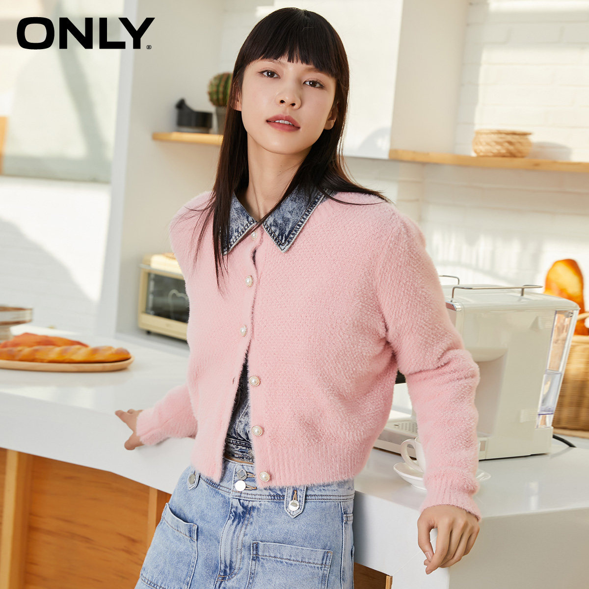 only2021冬季新款气质简约感针织衫 ONLYoutlets店毛针织衫