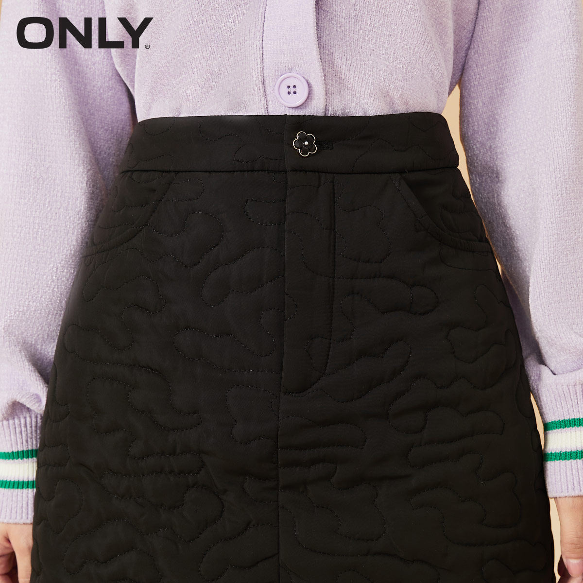 only奥莱春季新款a字心形半身裙 ONLYoutlets店半身裙