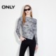 ONLY tie-dye one-shoulder slim long-sleeved T-shirt