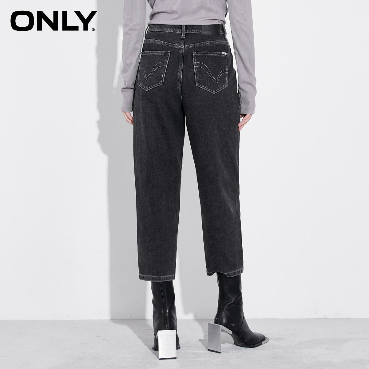 only2021冬季新款抗菌面料牛仔裤 ONLYoutlets店牛仔裤