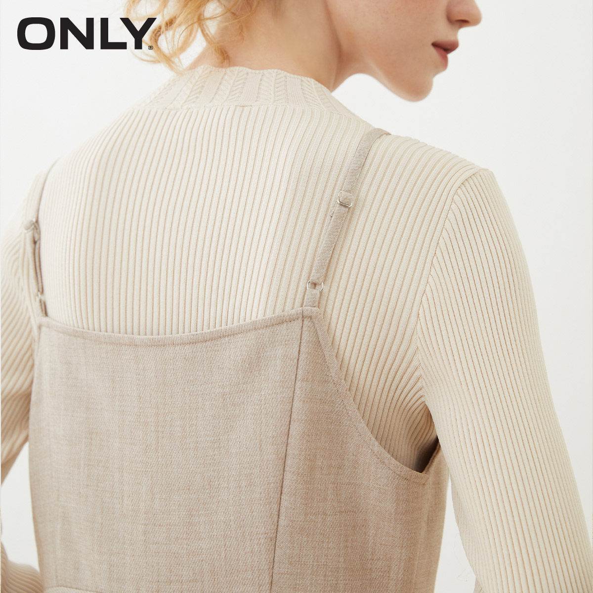 only春季新款蝴蝶结针织打底腰带 ONLYoutlets店连衣裙