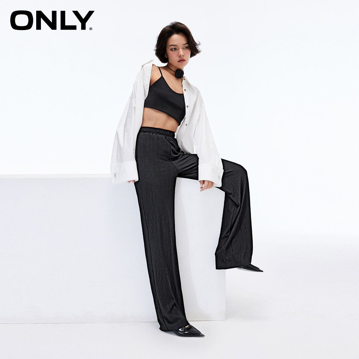 【上新】only奥莱2023春季新款休闲裤 ONLYoutlets店休闲裤