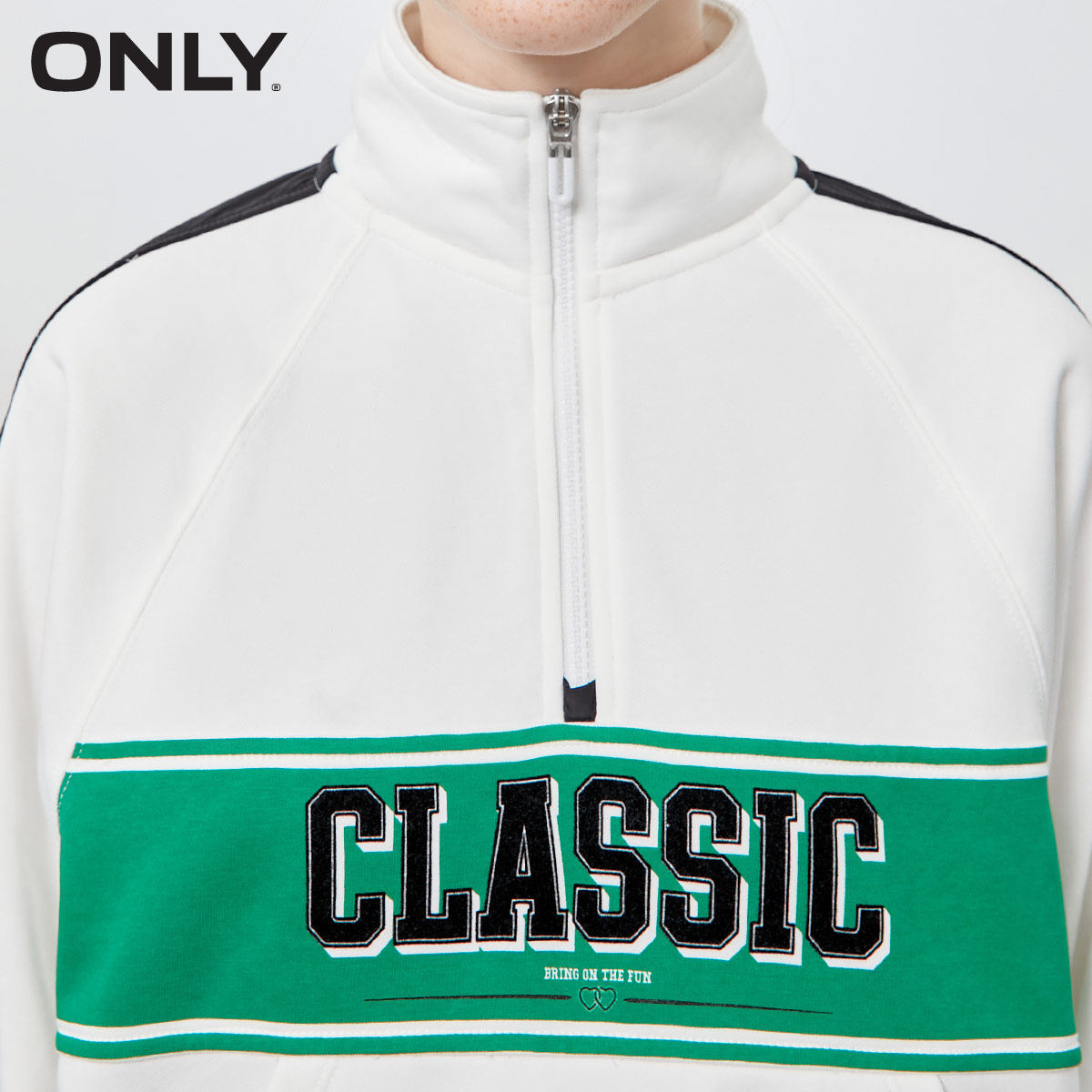 only奥莱春季新款时尚宽松显瘦卫衣 ONLYoutlets店连衣裙