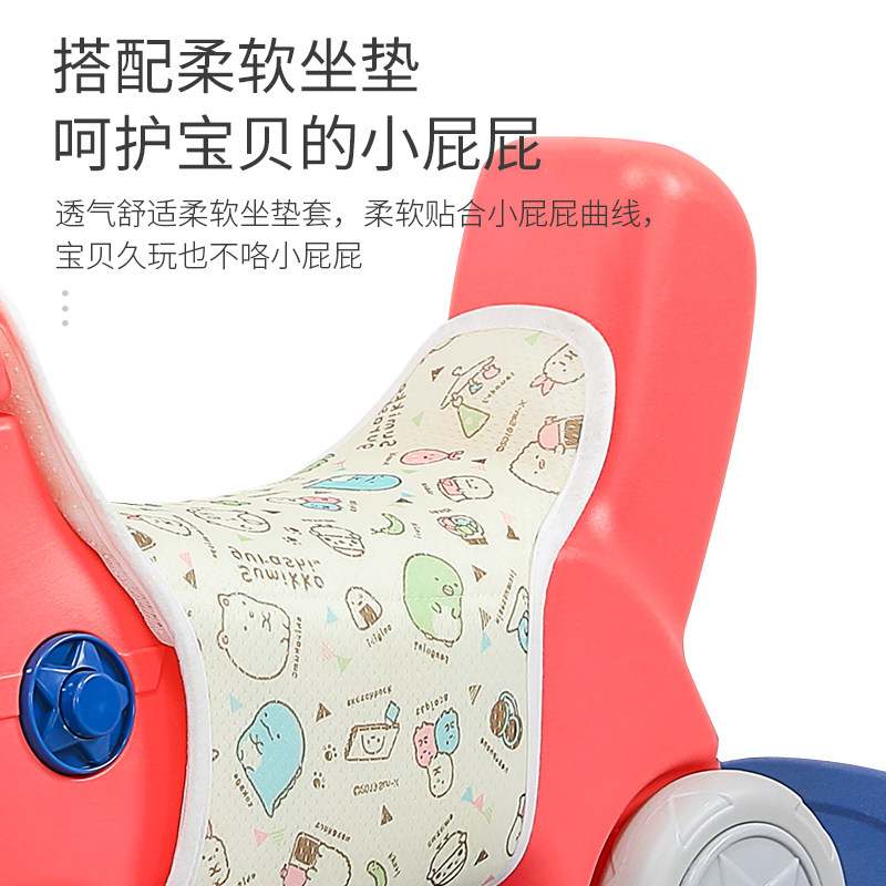 小木马两用婴幼儿1周岁宝宝玩具 盛博通玩具摇马