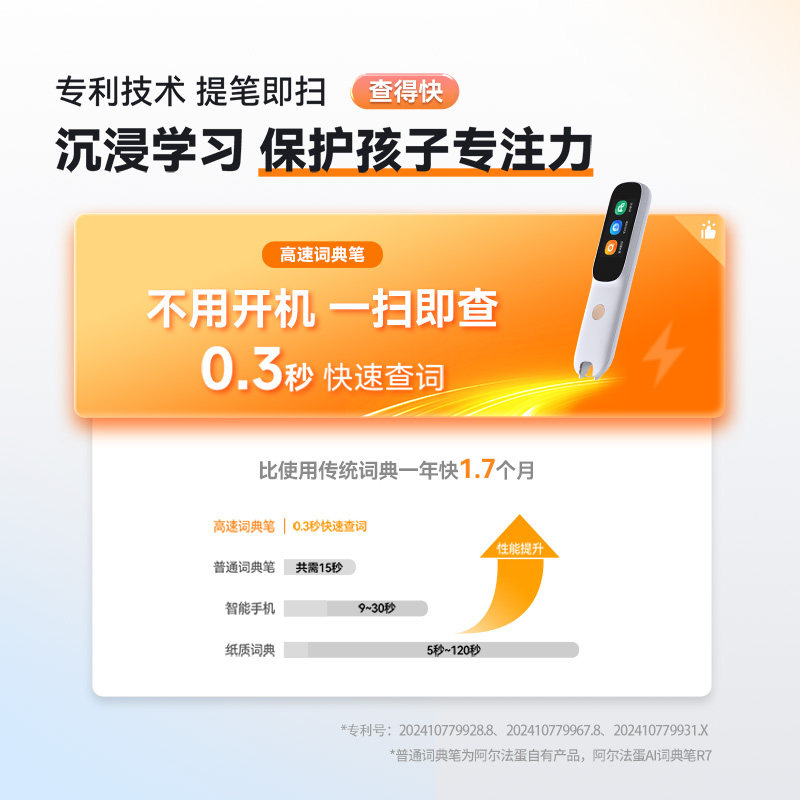 阿尔法蛋词典笔D1电子词典翻译笔英语点读笔官方旗舰店单词笔扫描笔专业扫读笔中小学高中通用磨耳朵学习机