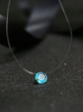 2019 Female New Heart Star Necklace Meteorite Pendant Transp