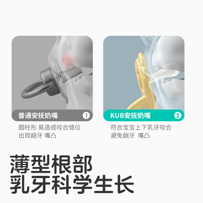 kub可优比宝宝超软硅胶安睡型奶嘴 可优比outlets店奶嘴/安抚奶嘴