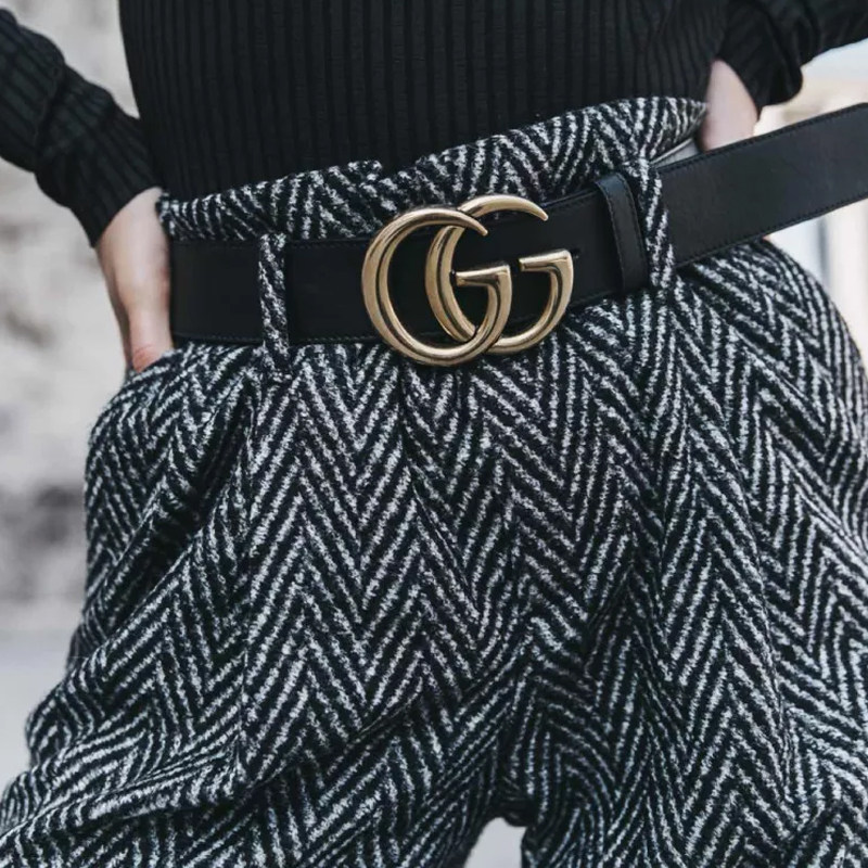 正品gucci /古驰男女真皮双g腰带 CLUSA海外腰带/皮带/腰链