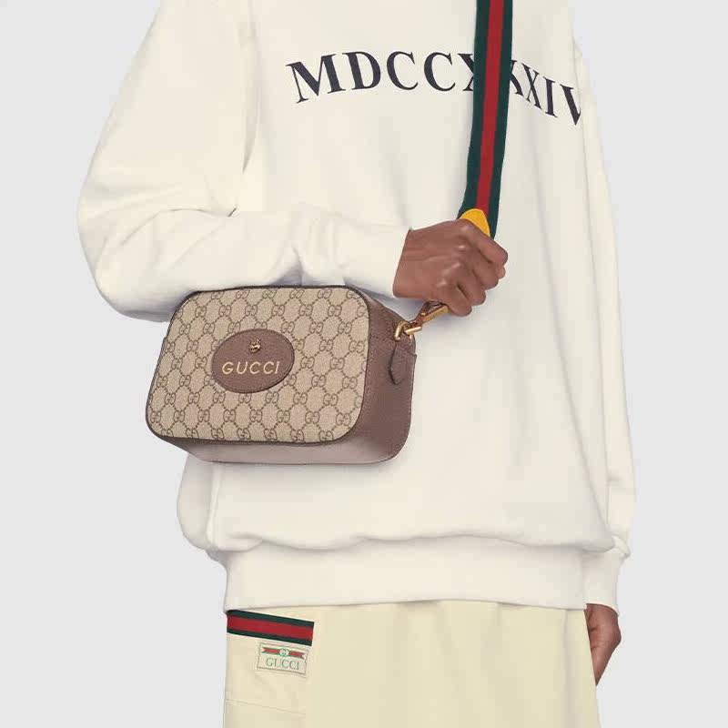 gucci /古驰男女款红绿带斜挎包 CLUSA海外女士包袋