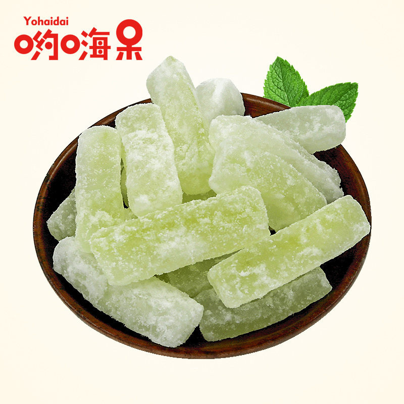 哟嗨呆新货冬瓜糖500g老式冬瓜条糖东瓜糖砖商用怀旧零食蜜饯正宗 - 图1