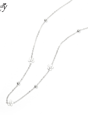 SundyHoney925银简约小花项链