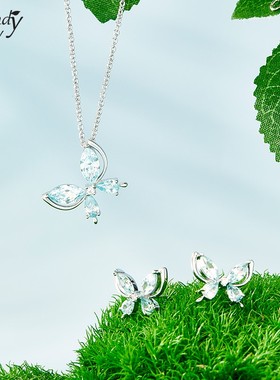 SundyHoney蝴蝶项链夏日清新甜美