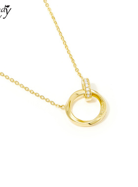 SundyHoney项链S925银幸运锁骨链