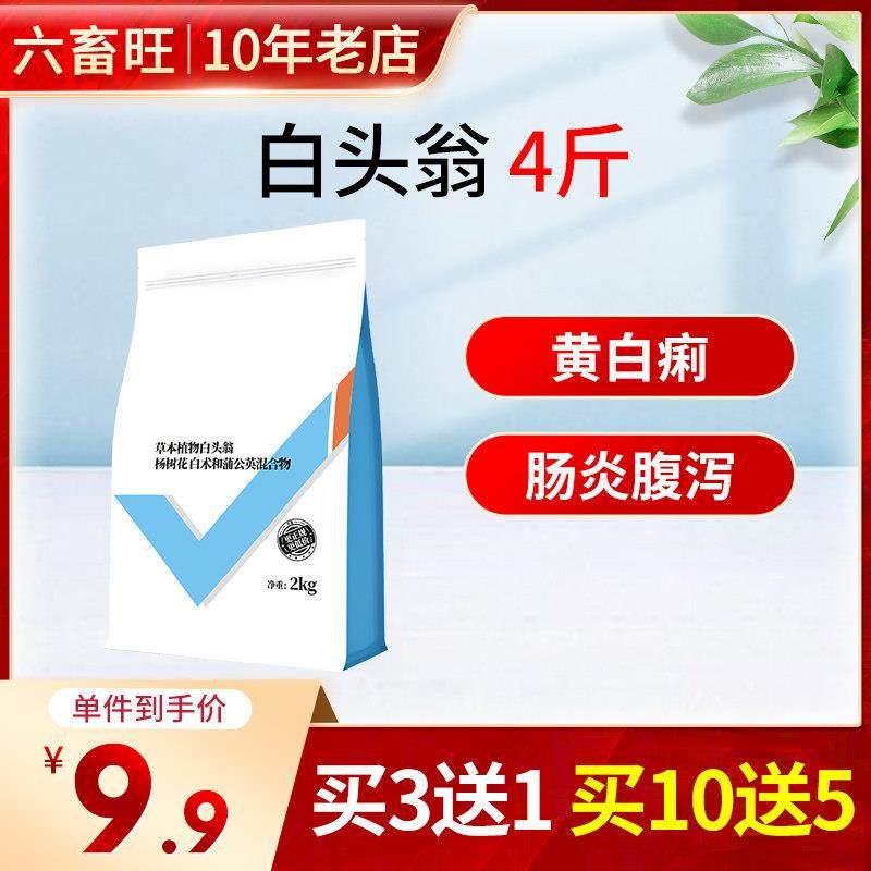 白头翁兽用 猪用止痢牛羊鸭鹅鸡饲料添加剂大肠杆菌仔猪拉稀 - 图3