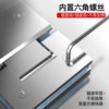 Thickened 304 stainless steel glass door hinge bathroom clip