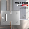 Thickened 304 stainless steel glass door hinge bathroom clip