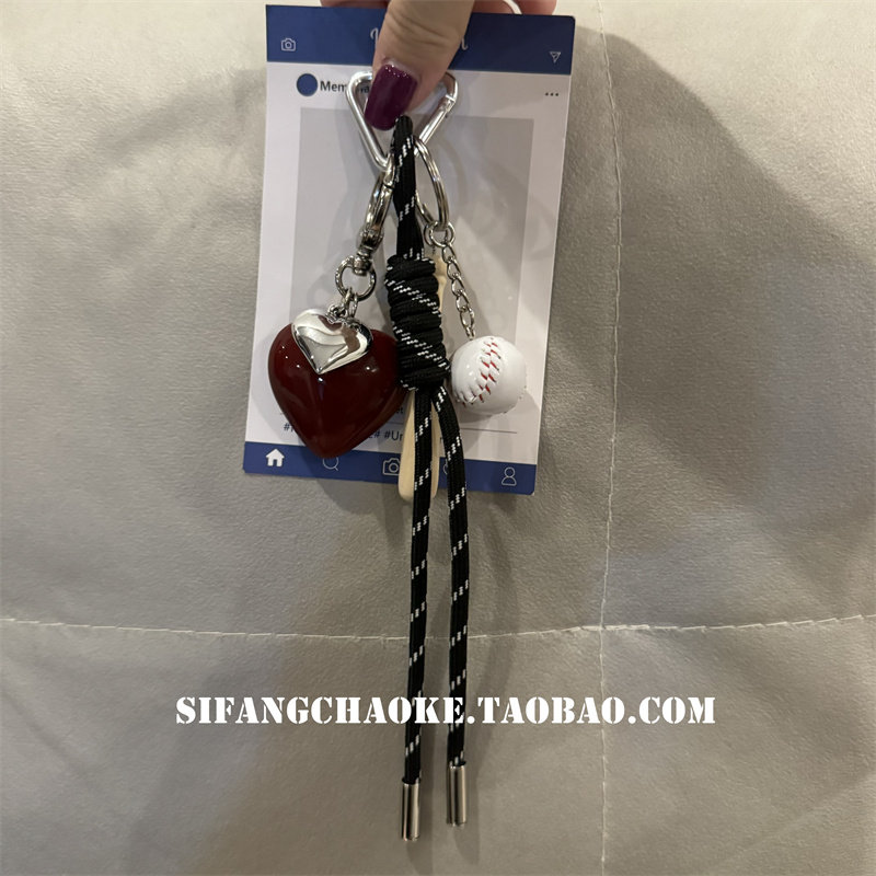 原创棒球小熊挂饰相机挂绳airpods耳机套挂链水杯链条装饰趣味,淘宝优惠券,粉丝福利购,淘宝优惠卷