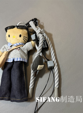 小猫咪眼镜车钥匙扣链条包包挂件书包挂饰创意耳机套挂绳
