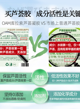 【抗敏专利】芦荟胶祛痘补水保湿