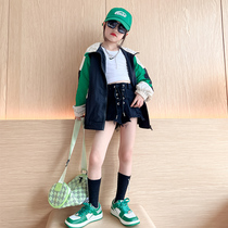 Girl Coats Spring Autumn Money 2024 New Children Submachine Clothing Spring Ocean Gas Trendy Outerwear Childrens Blouses Child Clothing