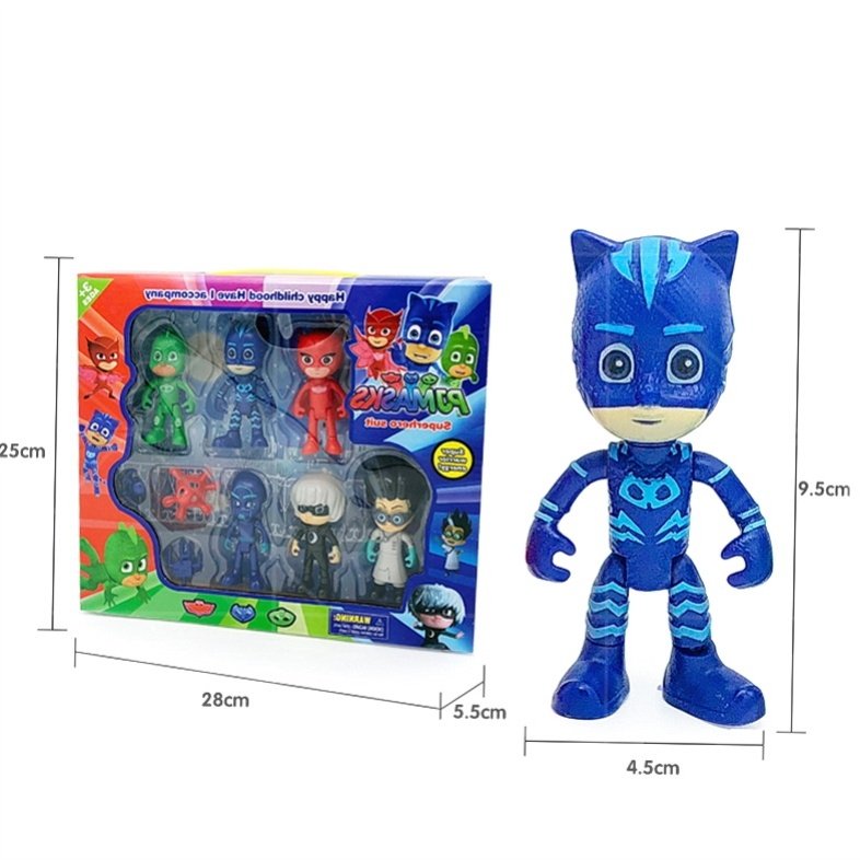 睡衣小英雄 睡衣小英雄总部pjmasks全套公仔手办机器人儿童飞壁侠猫的玩具 图片价格品牌报价 原仓数据
