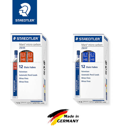 德国STAEDTLER施德楼铅芯自动铅笔芯0.3|0.5|0.7|0.9|1.3mm2BHB防断黑色替换铅替芯小学生写不断铅芯2B/HB/2H - 图3