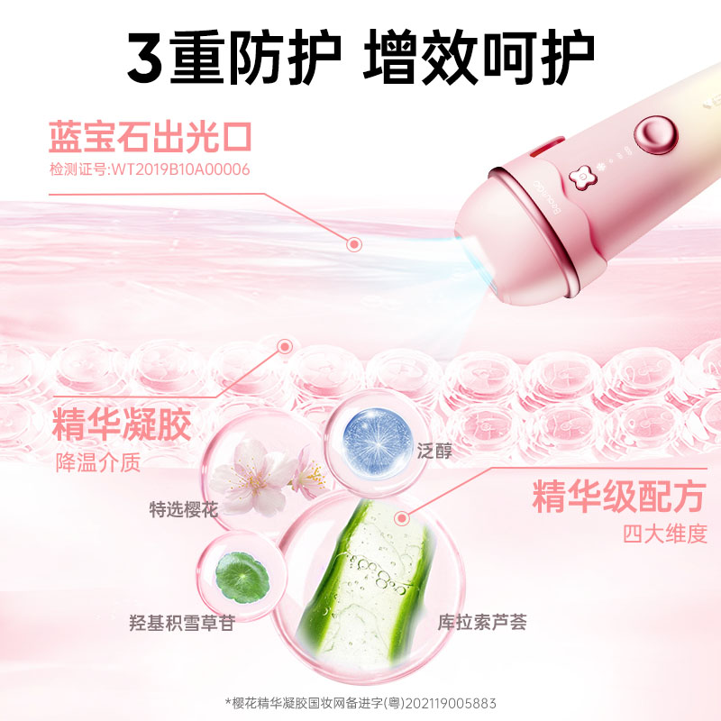 【520提前购】Beautigo冰淇淋蓝宝石脱毛仪器冰点医用家用女全身-图0