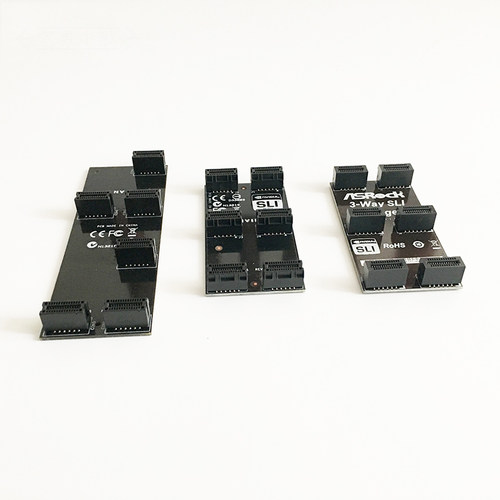 软桥双路三路四路桥接器A卡AMD交火线N卡SLI线双显卡连接线华硕 - 图2