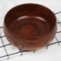 Number Solid Wood Basin Cutlery Bowl bowls Bowls Bowls rice bowls Noodles Tea Fruit Basin Soup Bowl Rice Fruit Pan Large Number Salad Cold Noodle Bowl