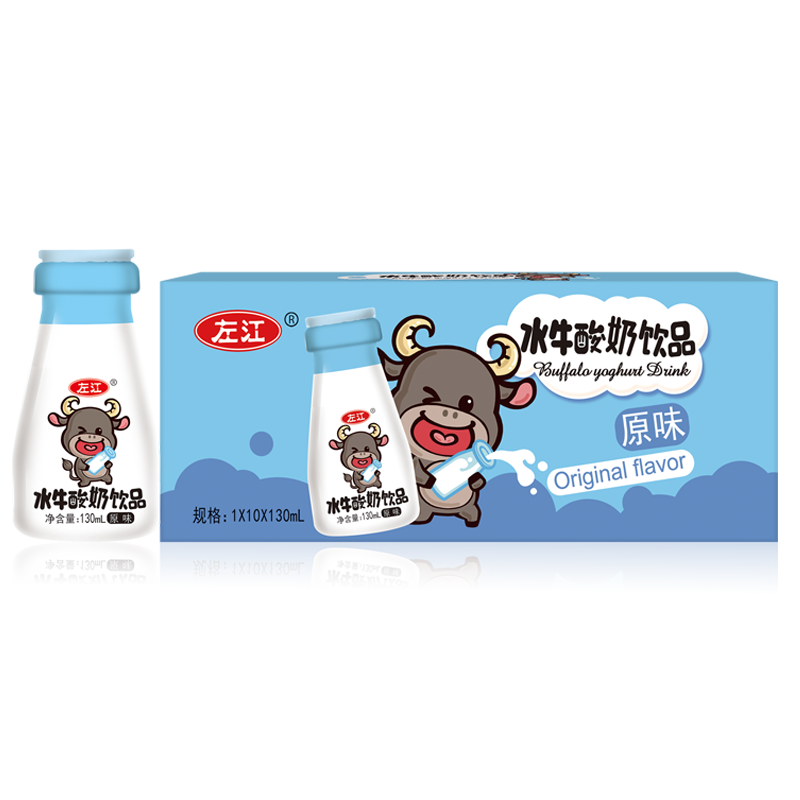 左江水牛酸奶饮品130ml*10盒整箱常温经典原味发酵型饮料儿童早餐,淘宝优惠券,粉丝福利购,淘宝优惠卷