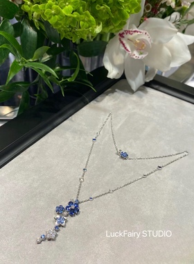 QIANYI仟意珠宝【仲夏夜之梦】千金风巴黎繁花紫罗兰璀璨系列项链